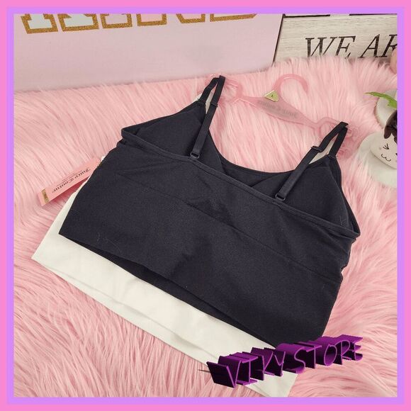 💕 NWT Juicy Couture 2-Pack Bralette/Bra Bling Pads Large #7181 💕 - Picture 5 of 6